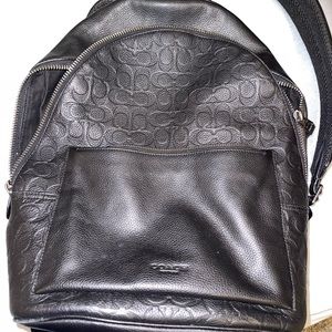 Coach Metropolitan Black Leather Backpack